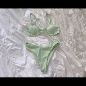 Light Green Aurelle Small Bikini Set